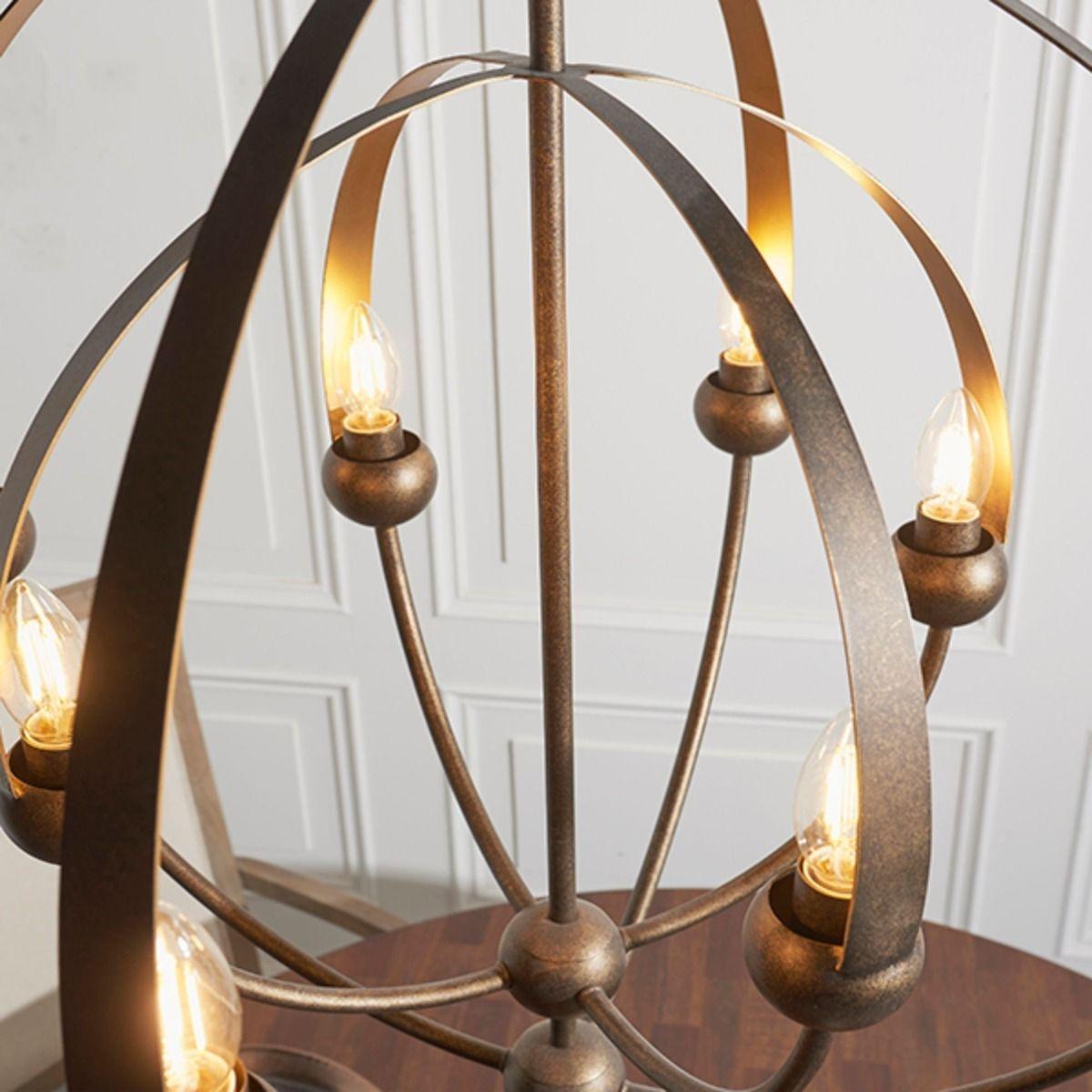 Ollo 8 Light Antique Bronze Ceiling Light – image 4