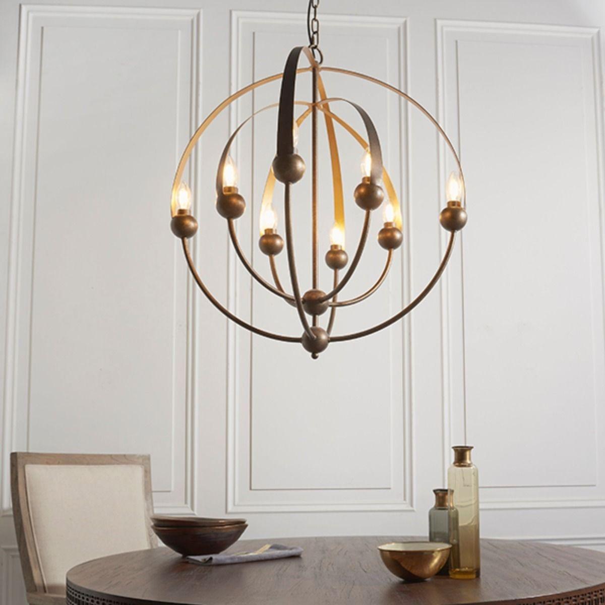 Ollo 8 Light Antique Bronze Ceiling Light – image 6