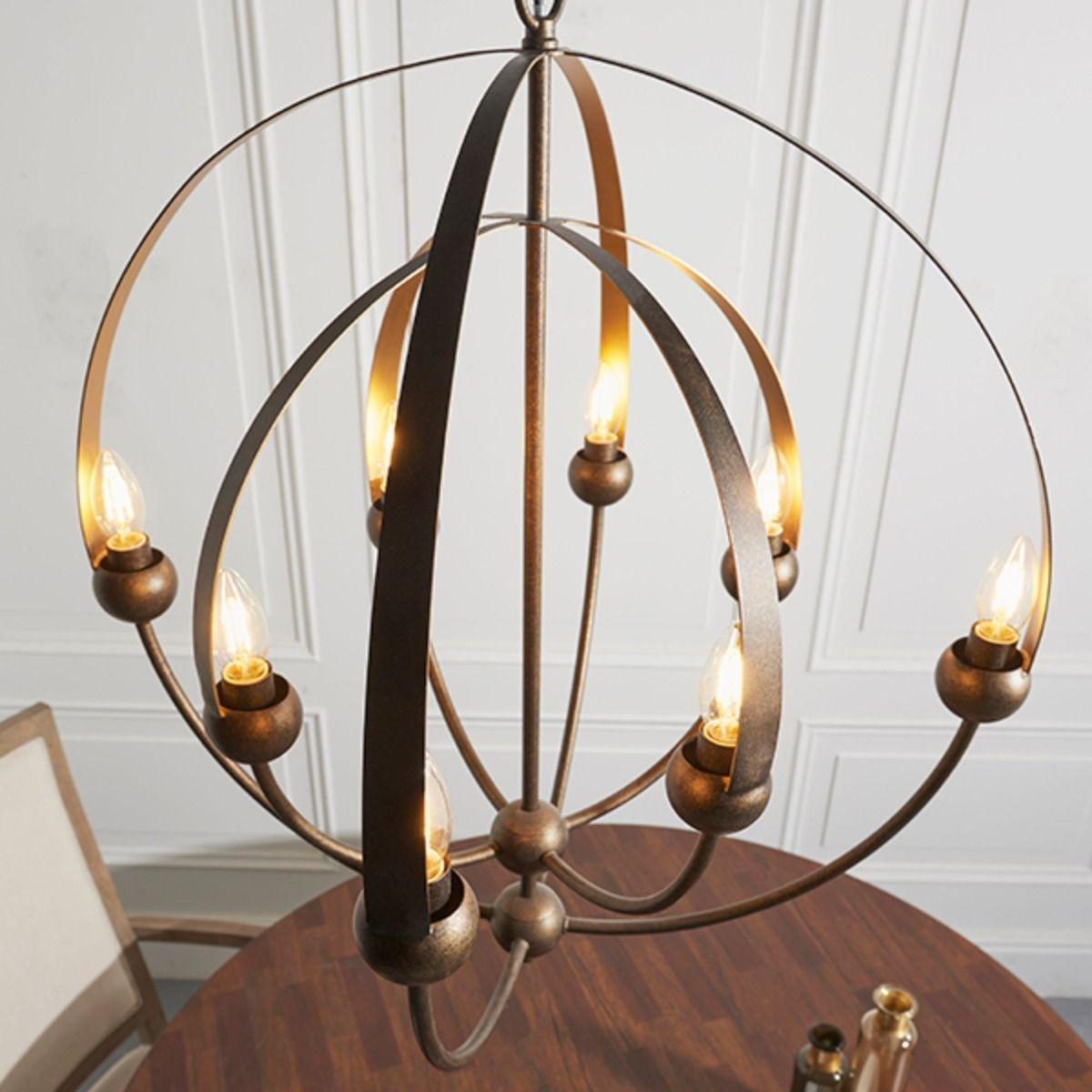 Ollo 8 Light Antique Bronze Ceiling Light – image 7