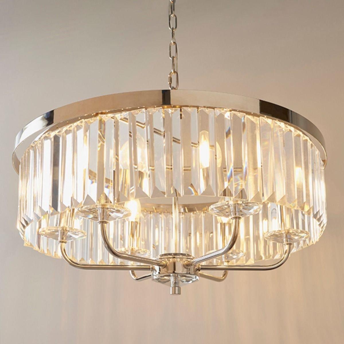 Yasmin 6 Light Nickel Pendant Ceiling Light – image 2