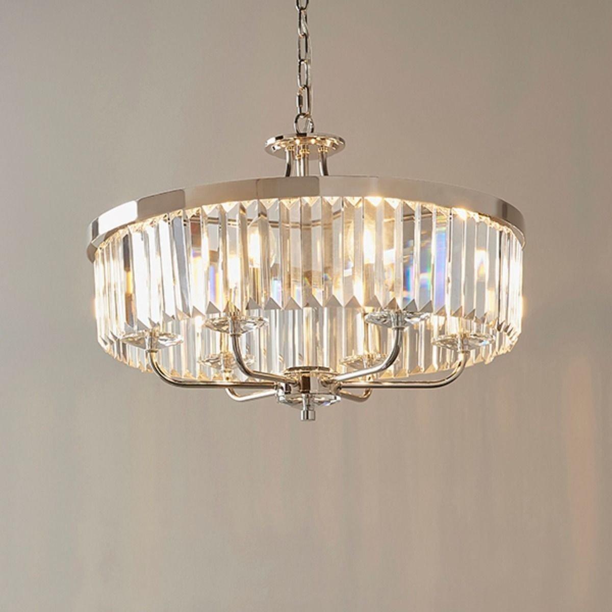 Yasmin 6 Light Nickel Pendant Ceiling Light – image 4