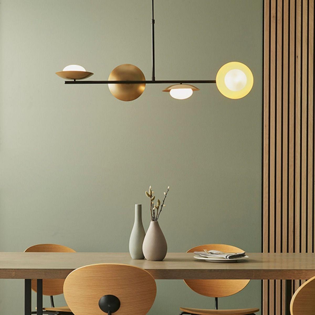 Carrei 4 Light Semi Flush Gold and Bronze Ceiling Light – image 2