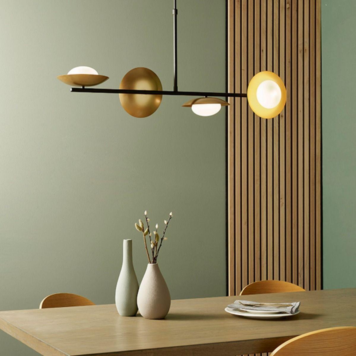 Carrei 4 Light Semi Flush Gold and Bronze Ceiling Light – image 3