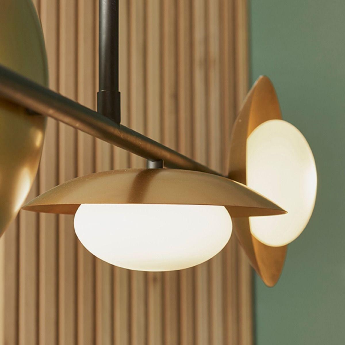 Carrei 4 Light Semi Flush Gold and Bronze Ceiling Light – image 5
