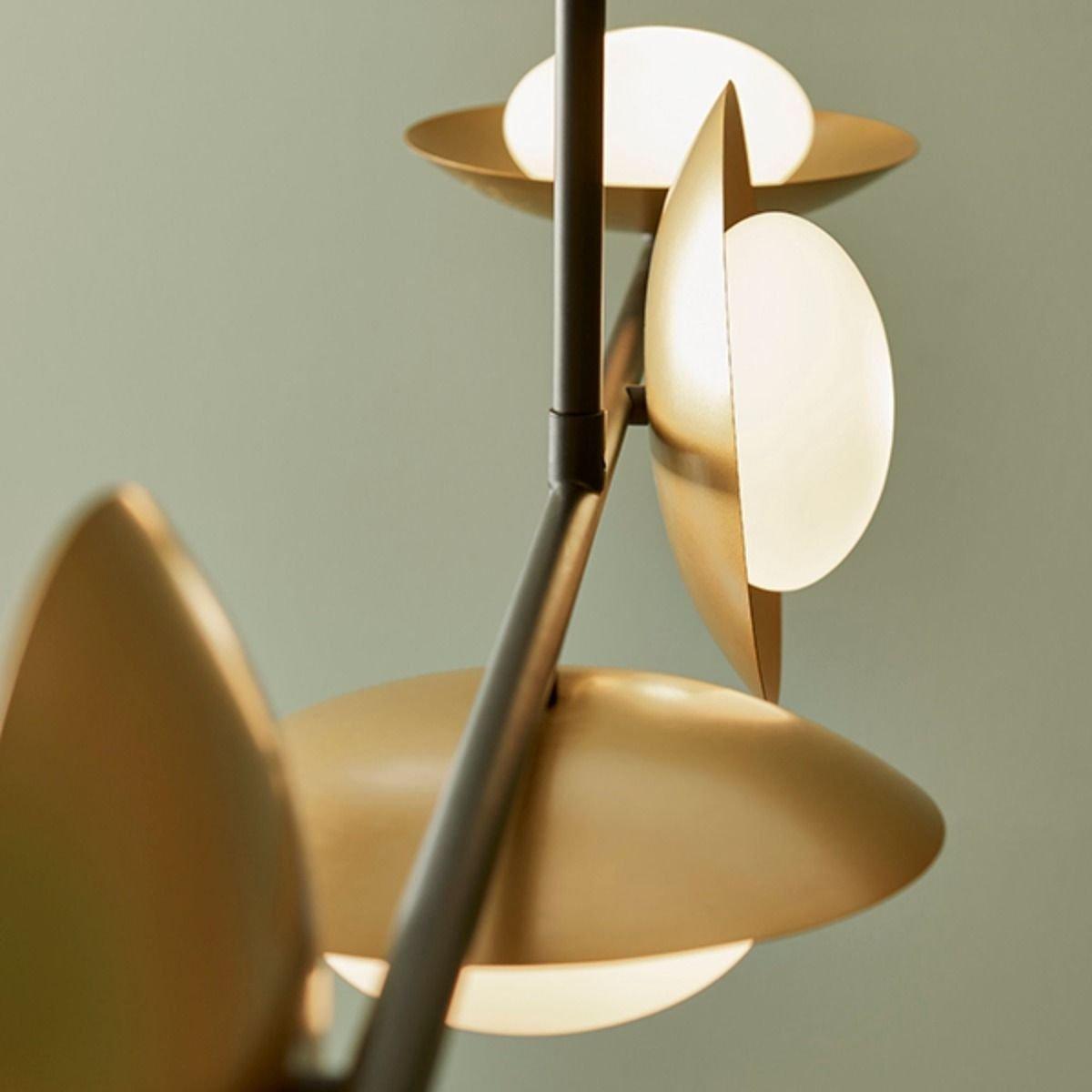 Carrei 4 Light Semi Flush Gold and Bronze Ceiling Light – image 7