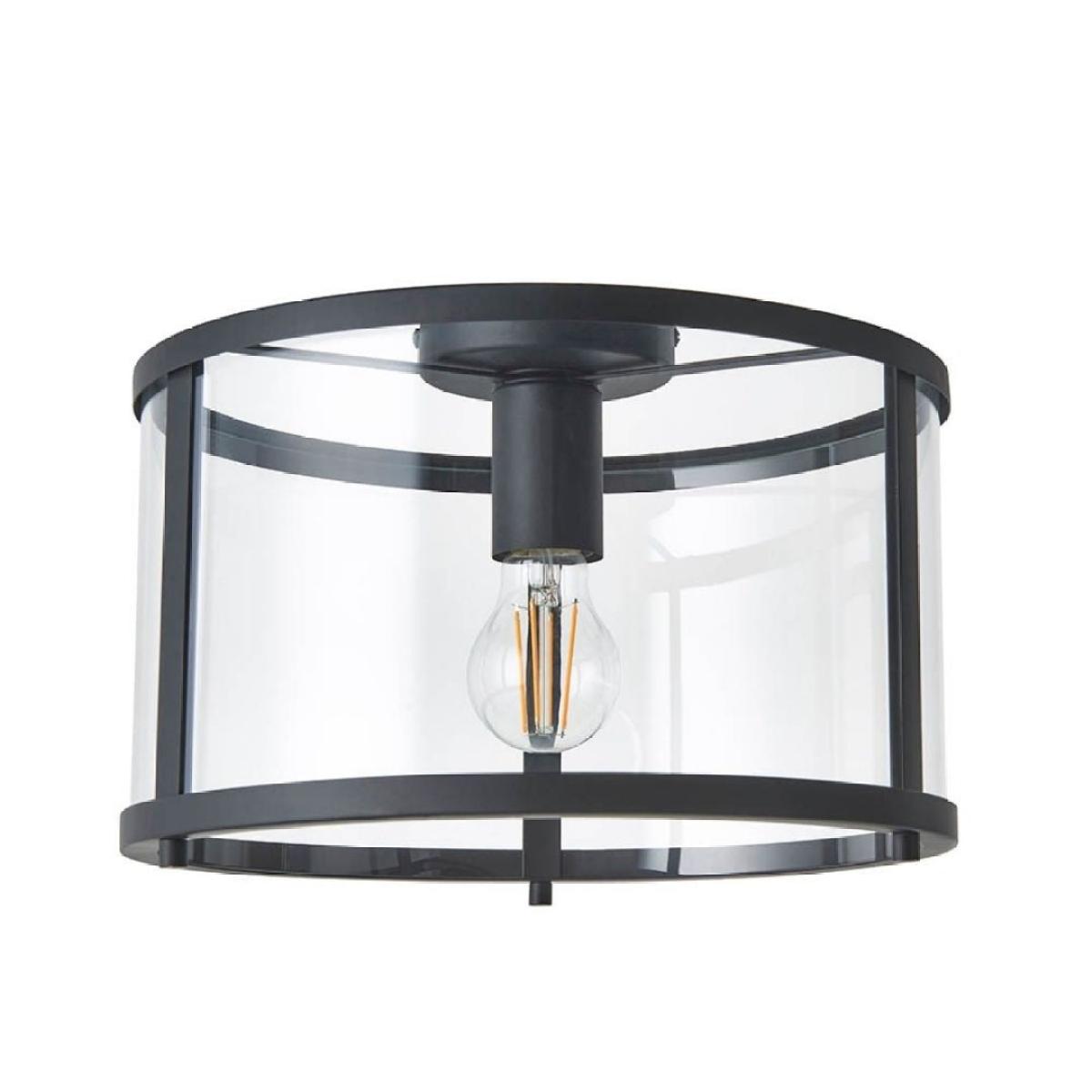 Hopton 1 Light Matte Black Flush Ceiling Light – image 5