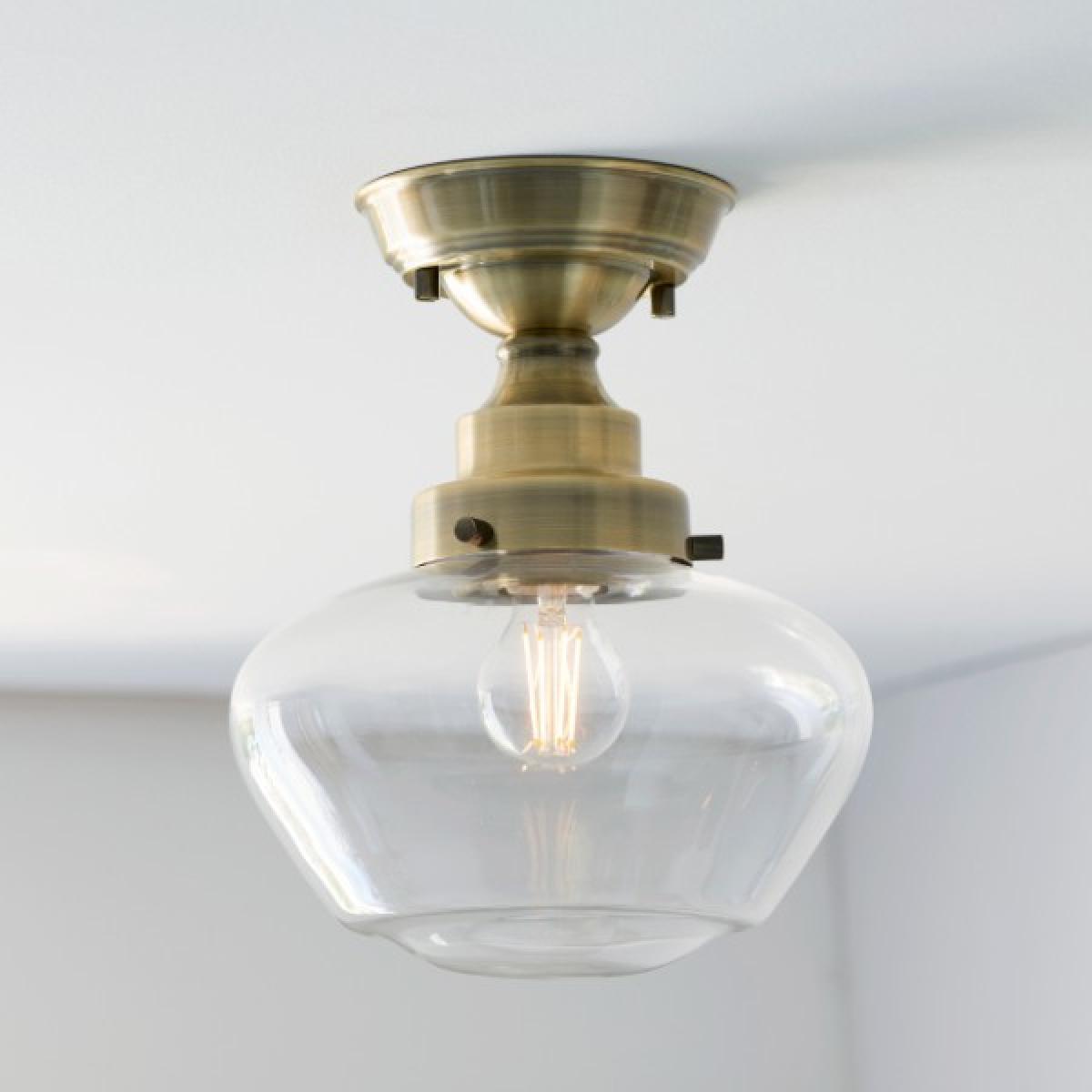 Anri Semi Flush Antique Brass Ceiling Light – image 5