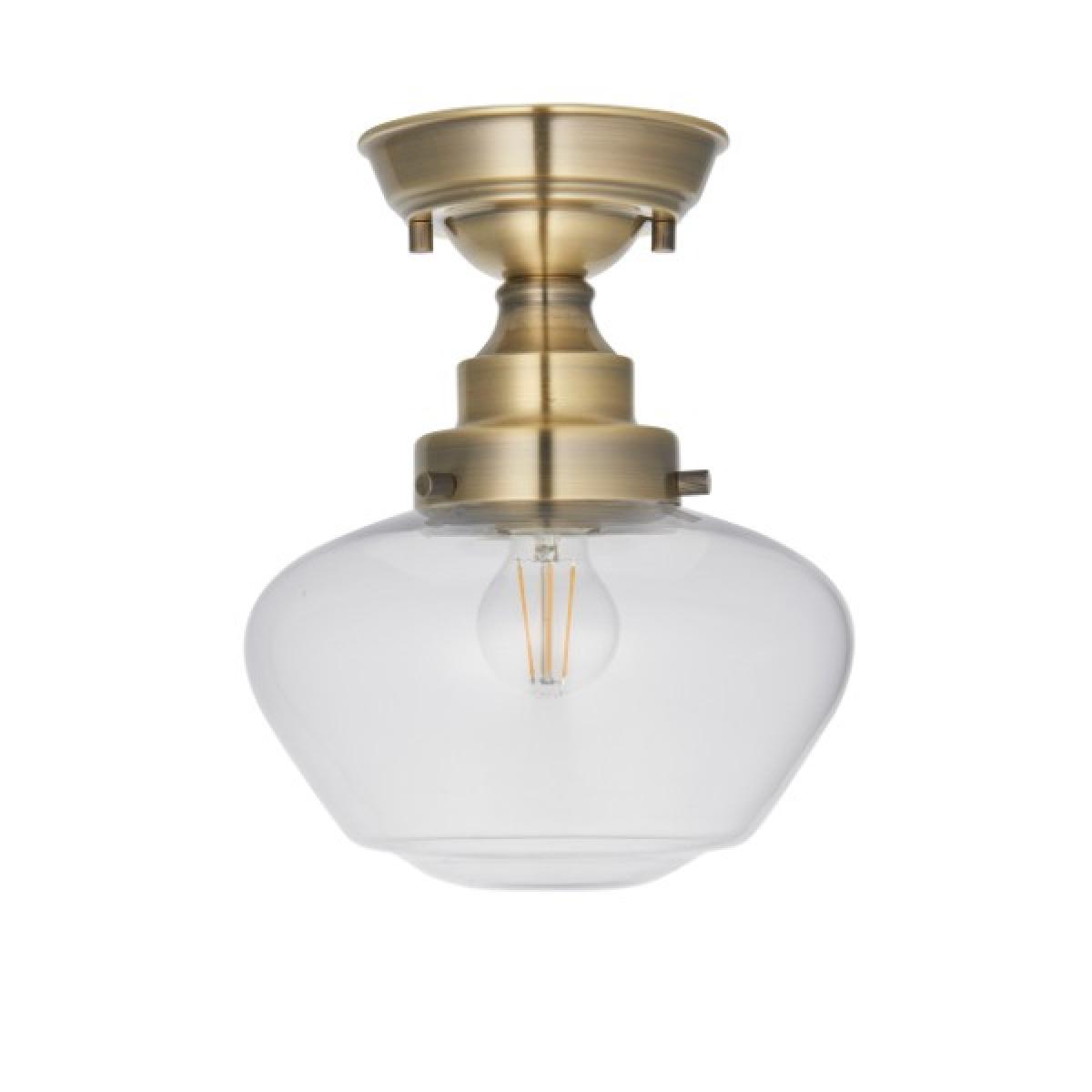 Anri Semi Flush Antique Brass Ceiling Light – image 7