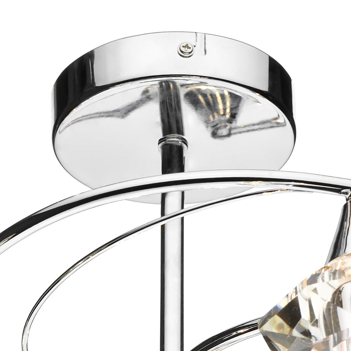 Luther 6 Light Semi-Flush Silver Ceiling Light – image 2