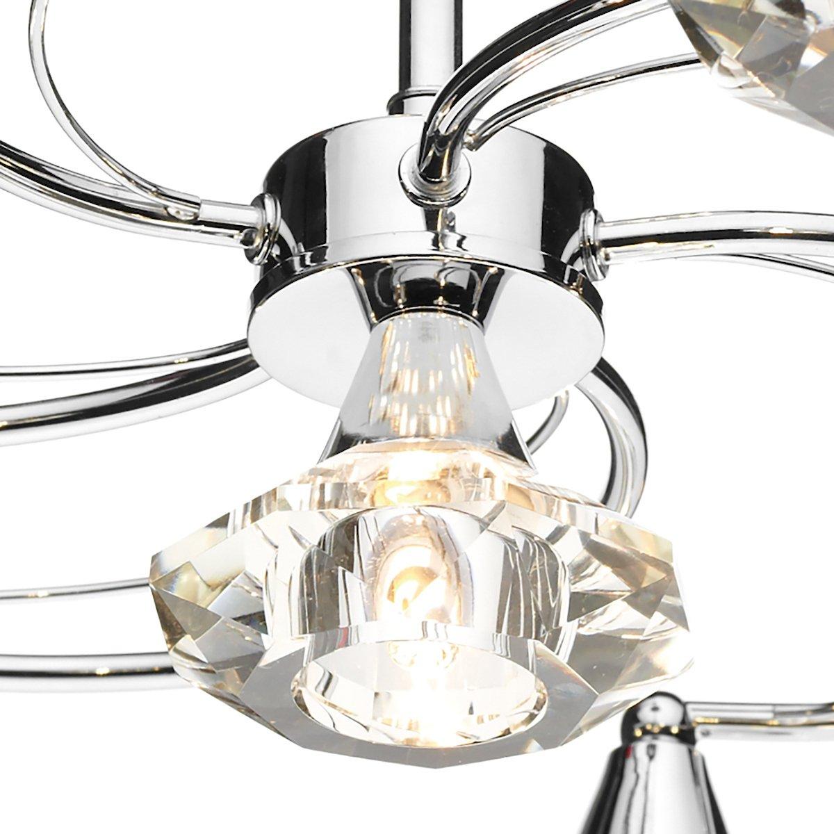 Luther 6 Light Semi-Flush Silver Ceiling Light – image 3