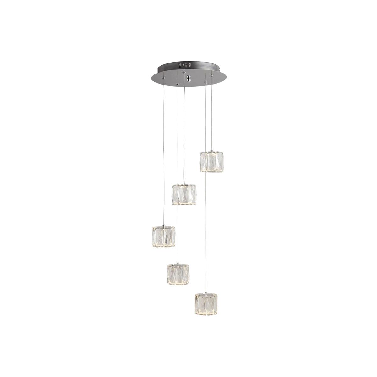 Searchlight Maxim LED 5 Light Ceiling Light Polished Chrome – image 1
