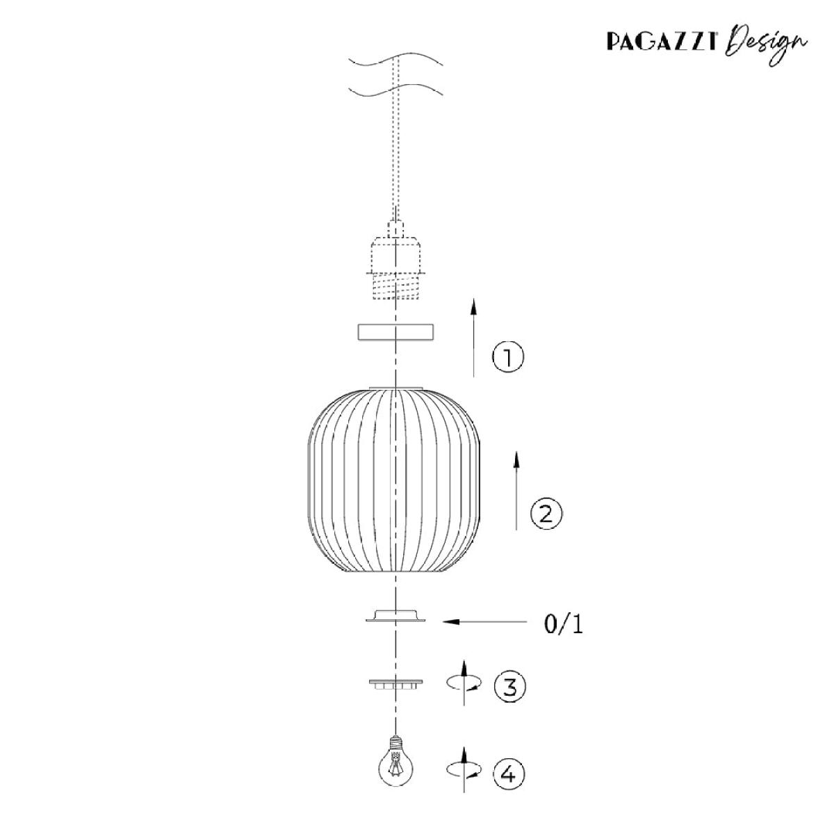 Riva Antique Brass Easy-Fit Pendant – image 3