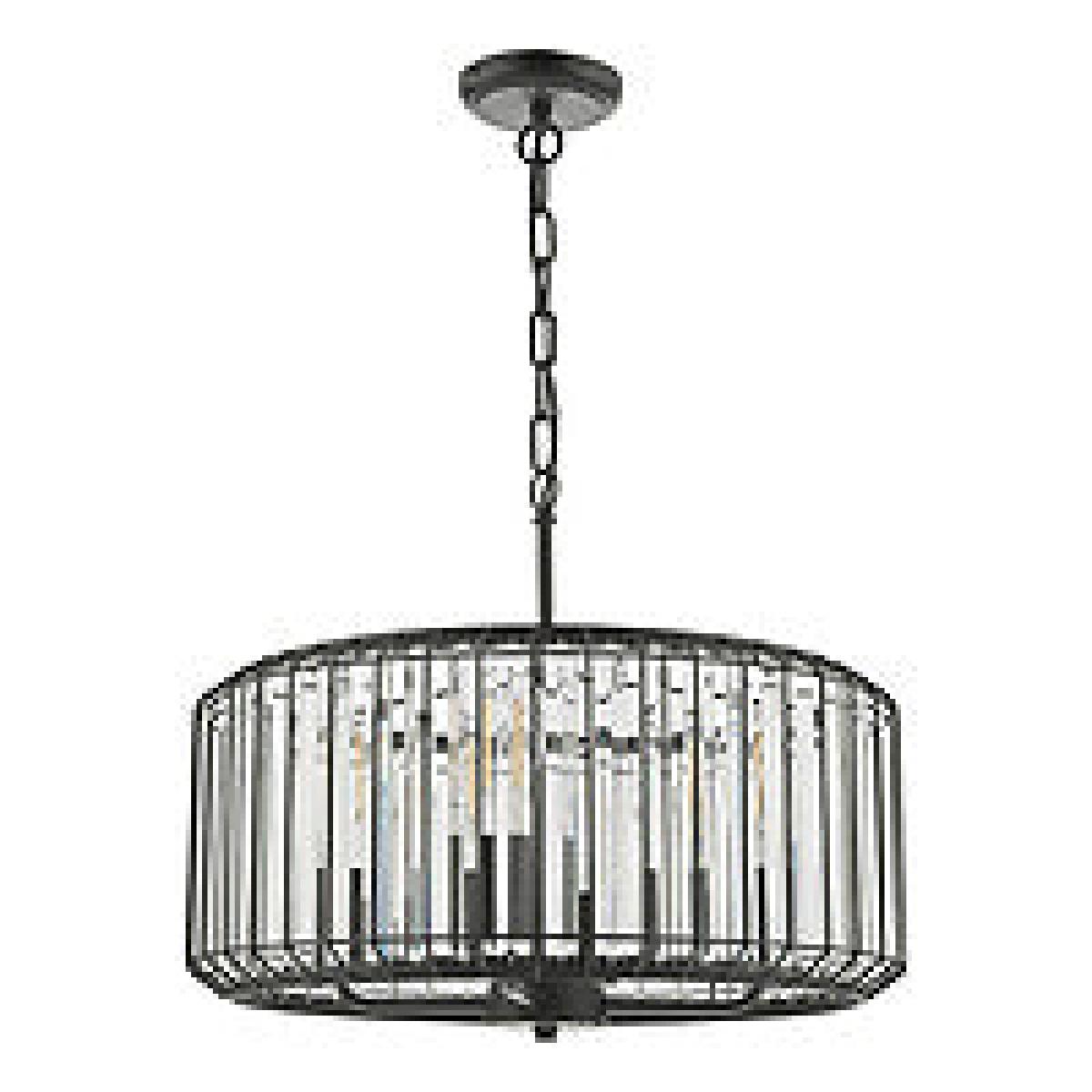 Naeva 4 Light Pendant Black Crystal – image 4