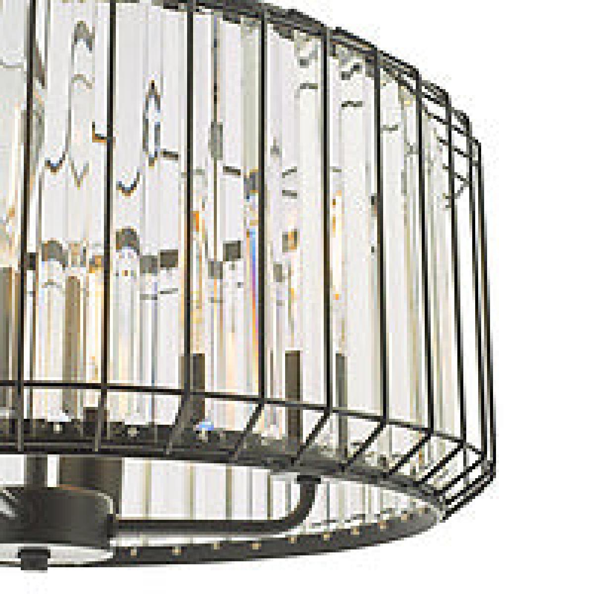 Naeva 4 Light Pendant Black Crystal – image 5