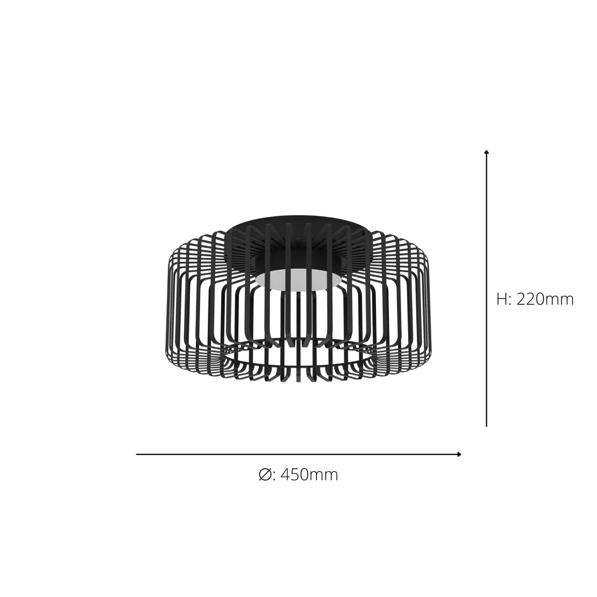 Ginestrone-z Black LED Flush Ceiling Light – image 4