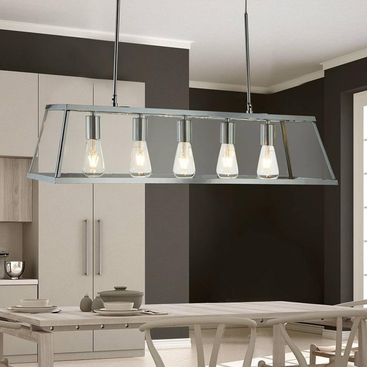 Searchlight Voyager 5 Light Ceiling Light Polished Chrome – image 3