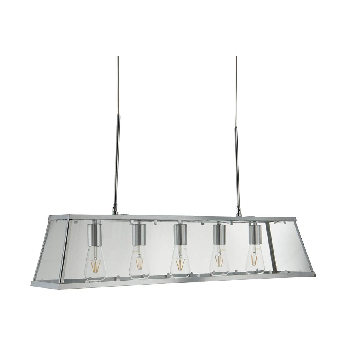 Searchlight Voyager 5 Light Ceiling Light Polished Chrome – image 1