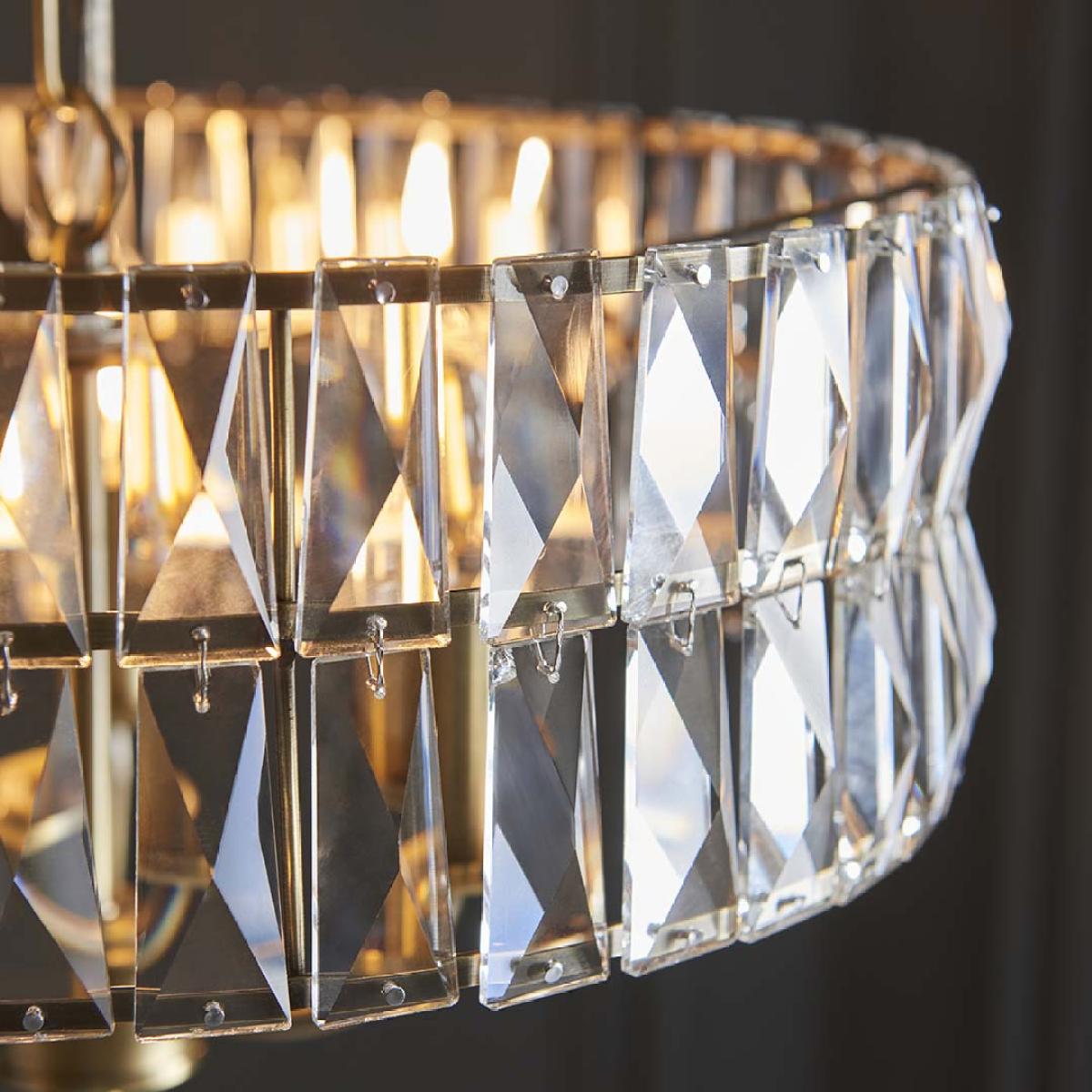 Clifton 3-Light Antique Brass Small Pendant – image 5