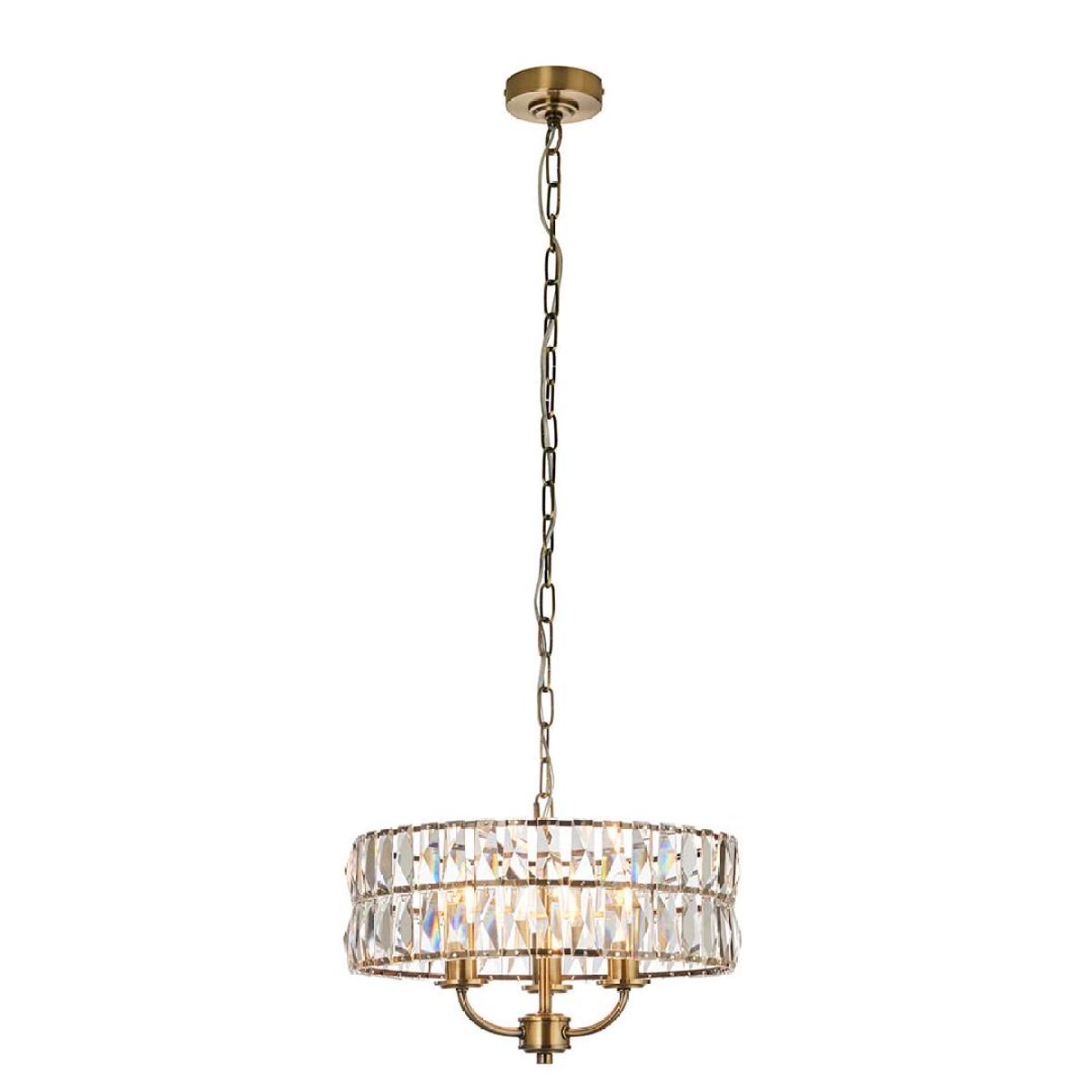 Clifton 3-Light Antique Brass Small Pendant – image 7