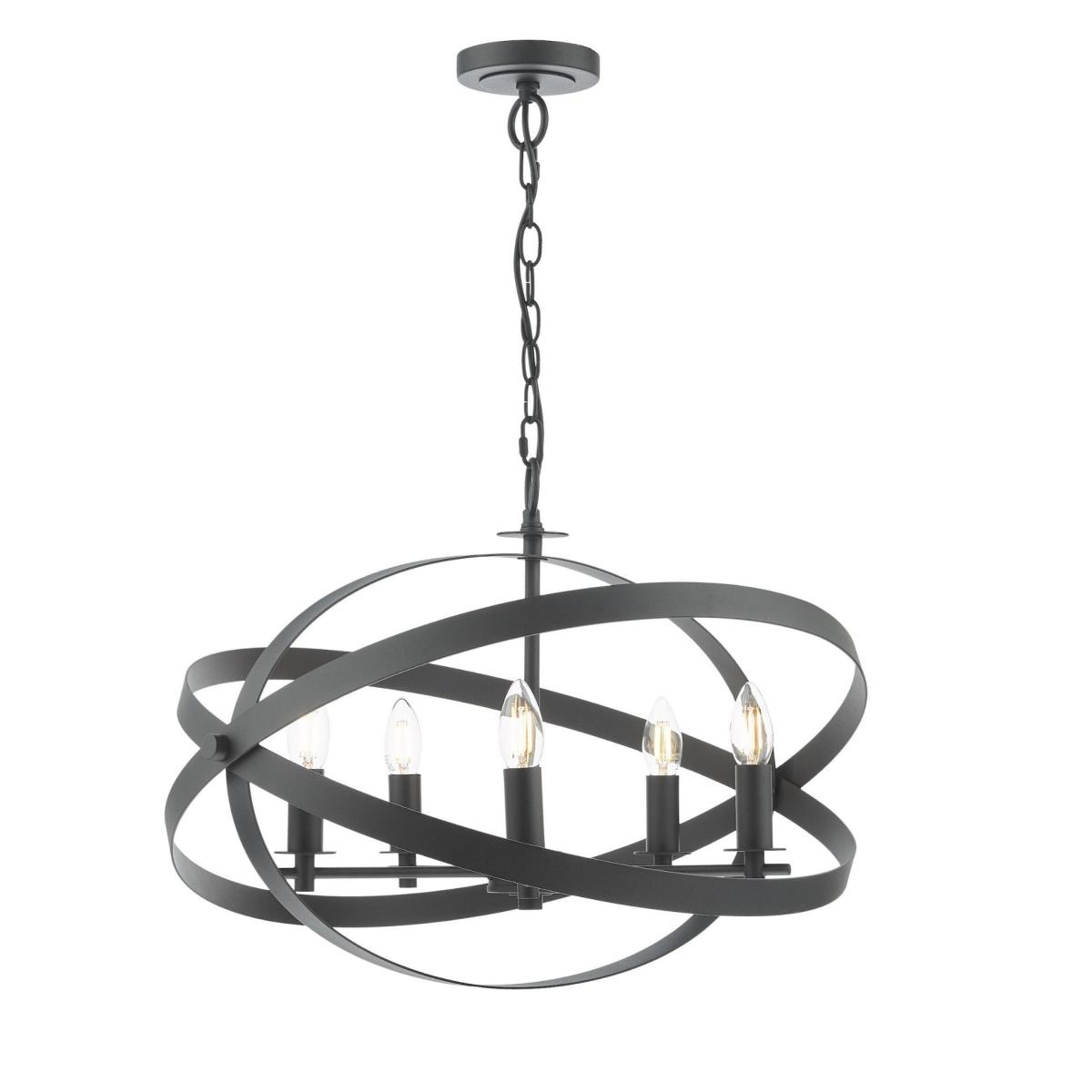 Nitya 5 Light Matte Black Pendant Ceiling Light – image 3