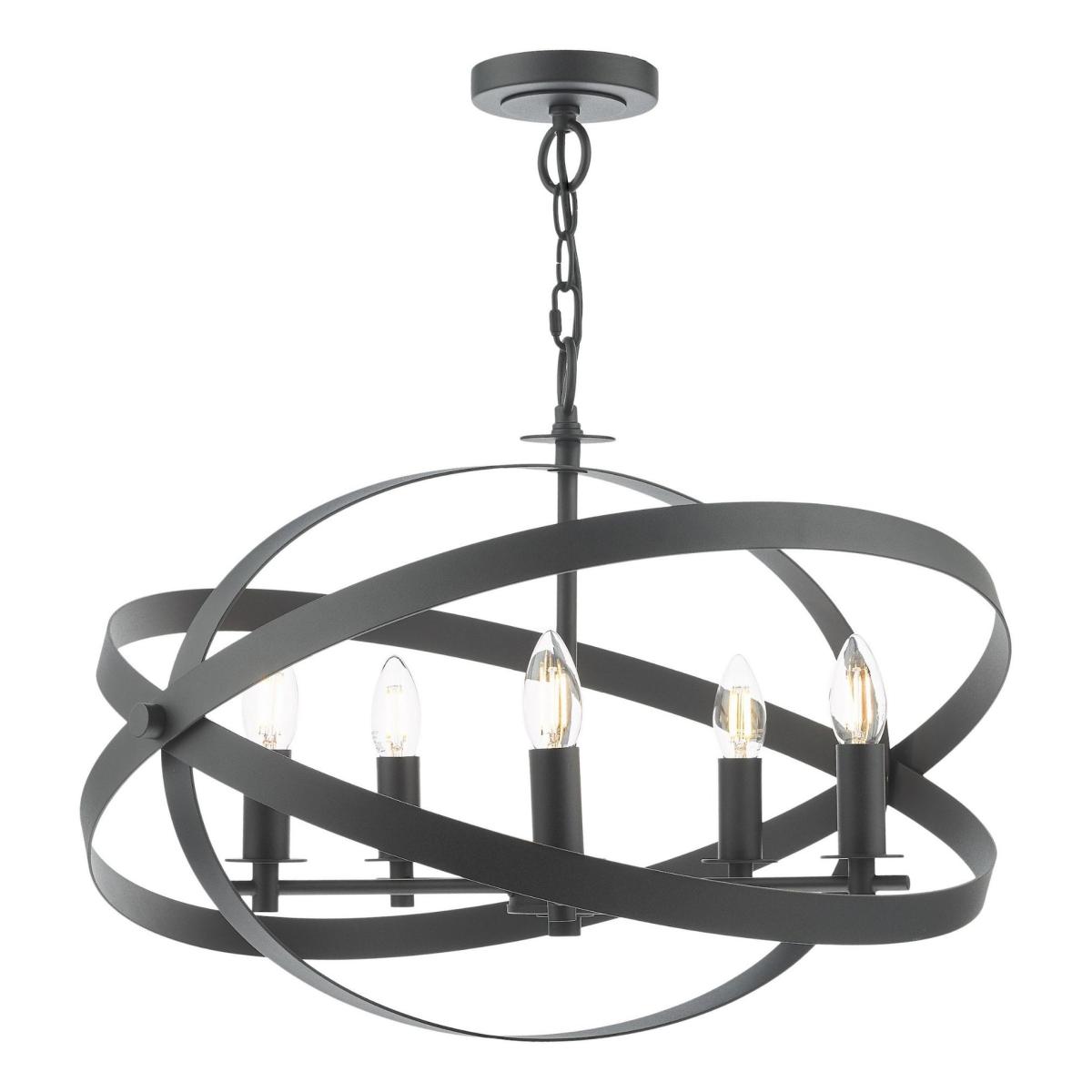 Nitya 5 Light Matte Black Pendant Ceiling Light – image 4