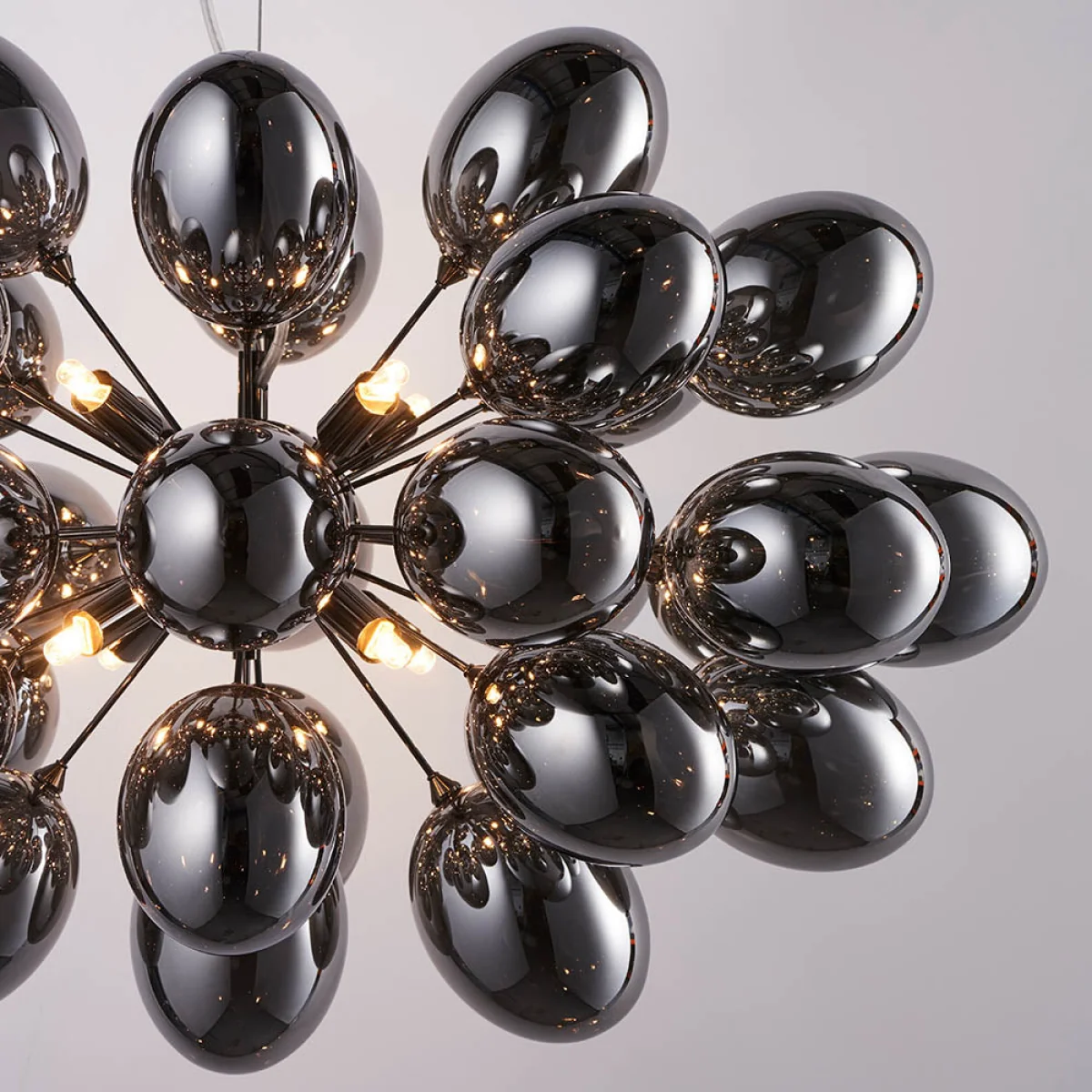 Infinity 8 Light Pendant Black Chrome – image 2