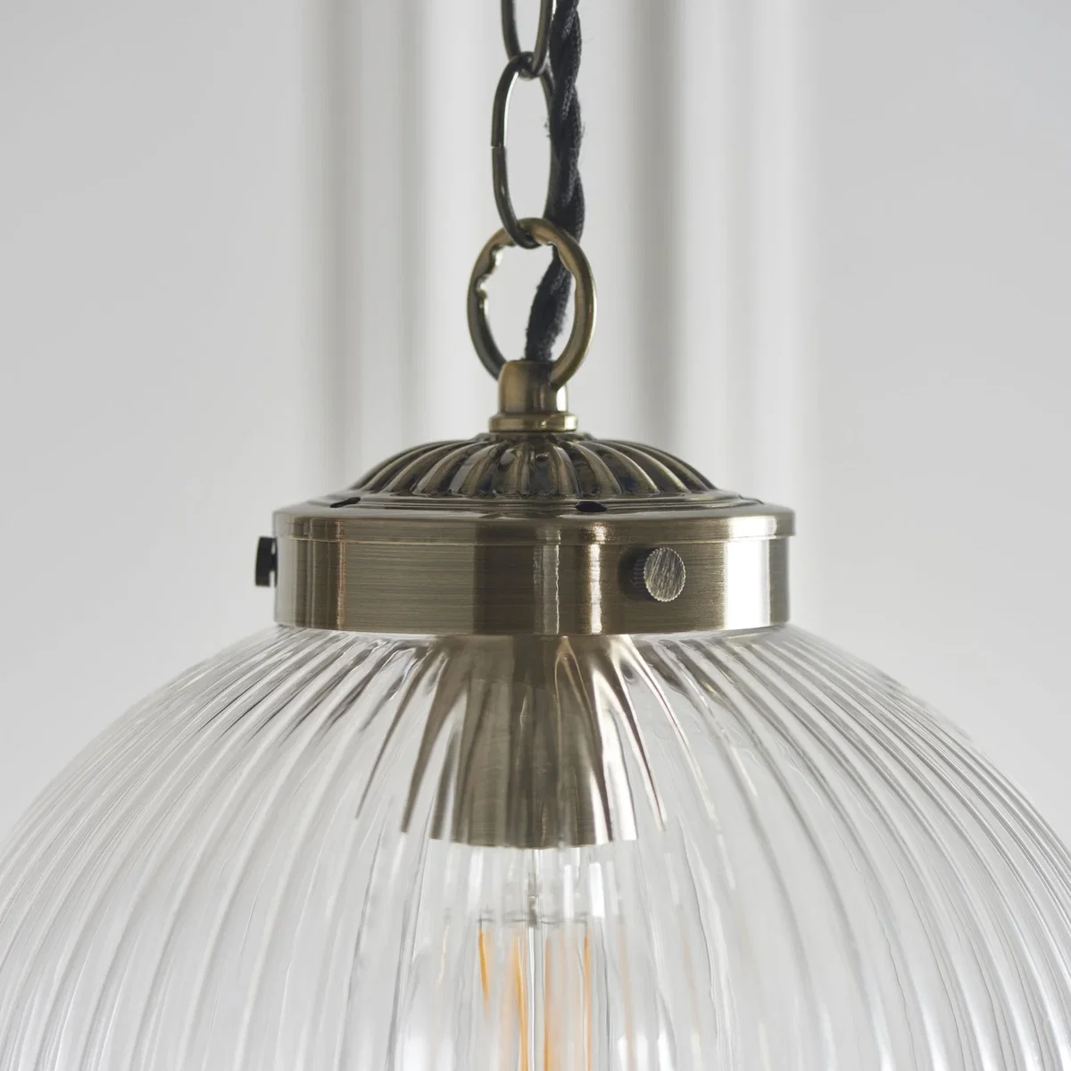 Brydon Pendant 250mm Antique Brass – image 3