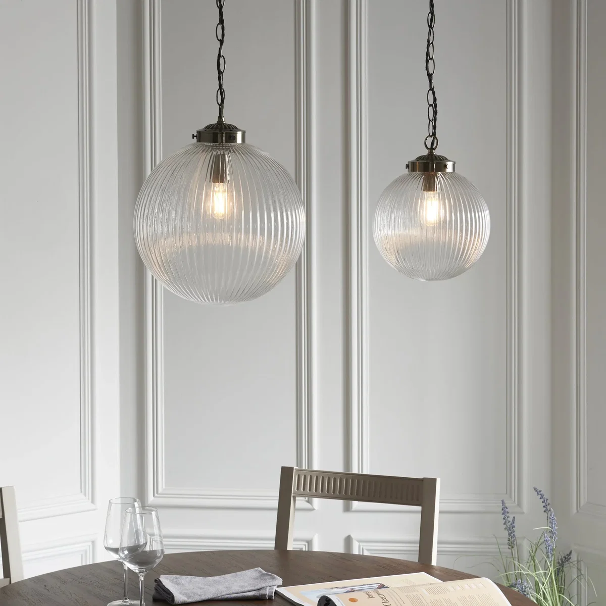 Brydon Pendant 250mm Antique Brass – image 7