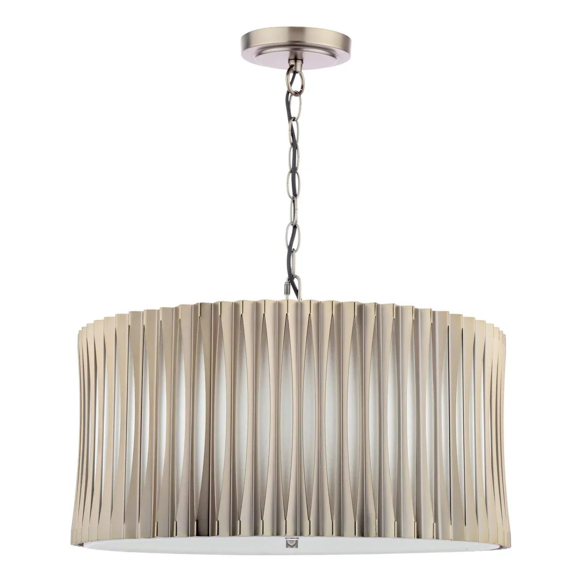 Netra 3 Light Satin Bronze & Ivory Pendant – image 4