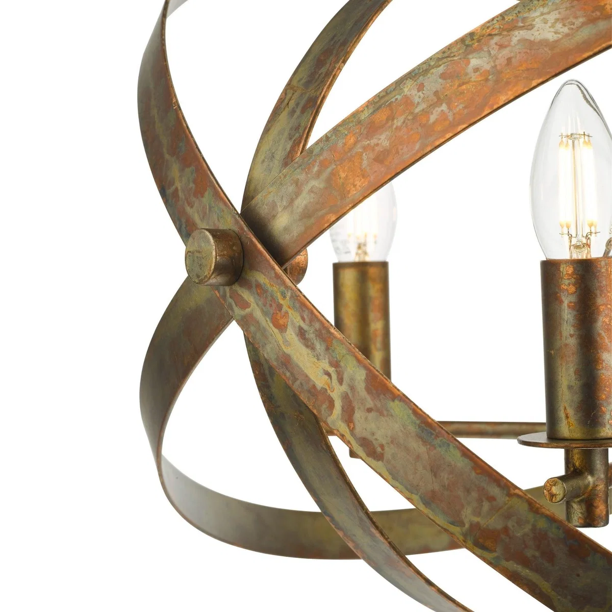 Nitya 5 Light Mottled Copper Pendant Ceiling Light – image 6