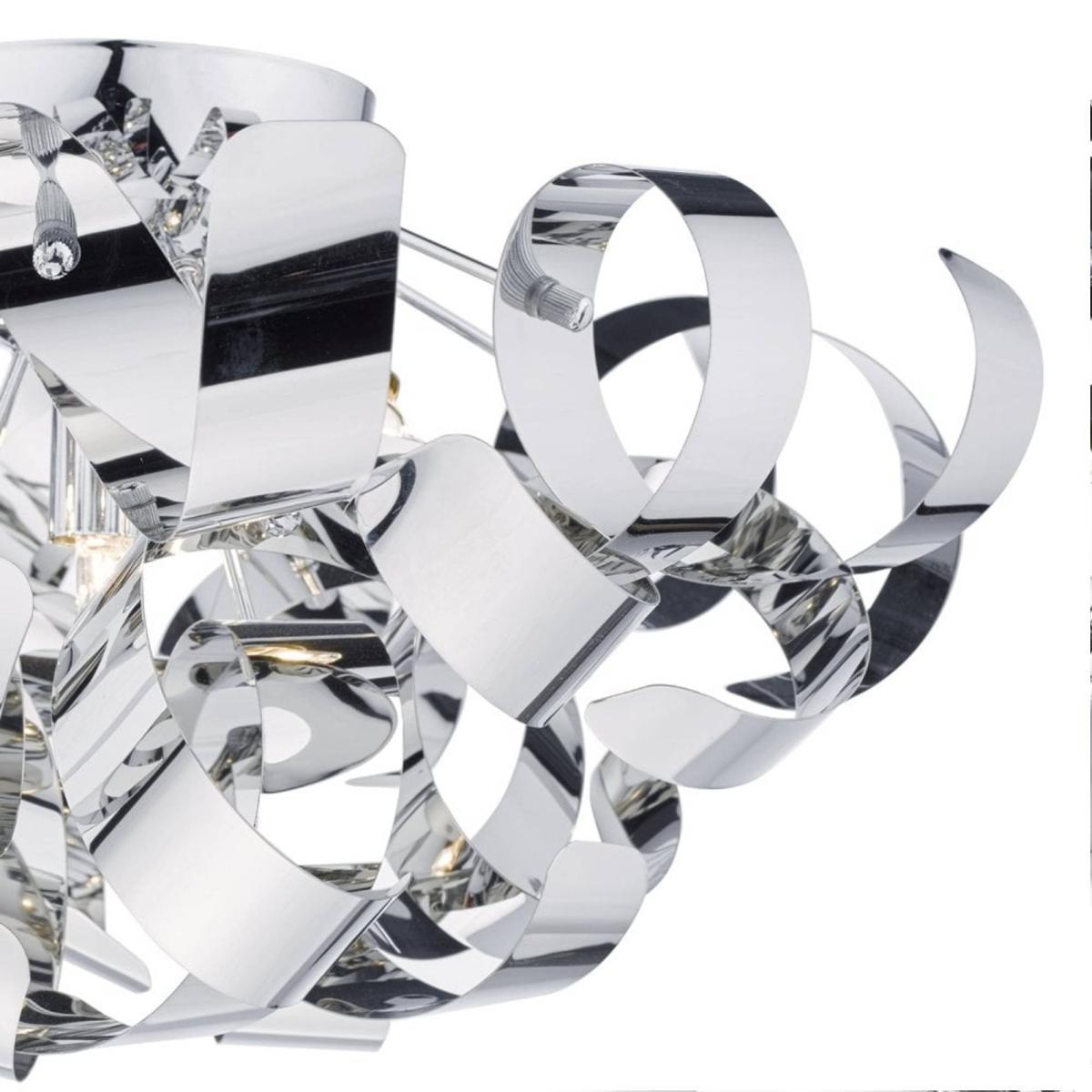 Rawley 4 Light Ceiling Light Polished Chrome – image 3