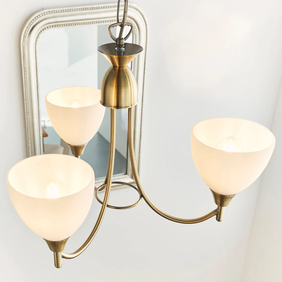 Alton 3 Light Pendant Antique Brass – image 2