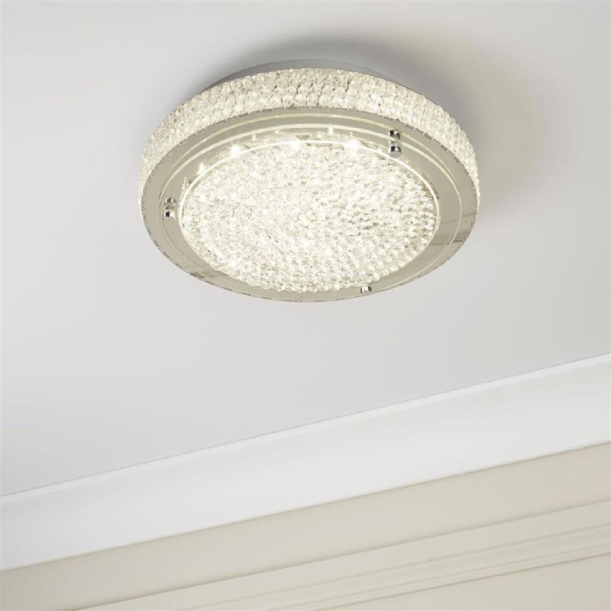 Vesta Polished Chrome LED Flush Ceiling Light – image 1