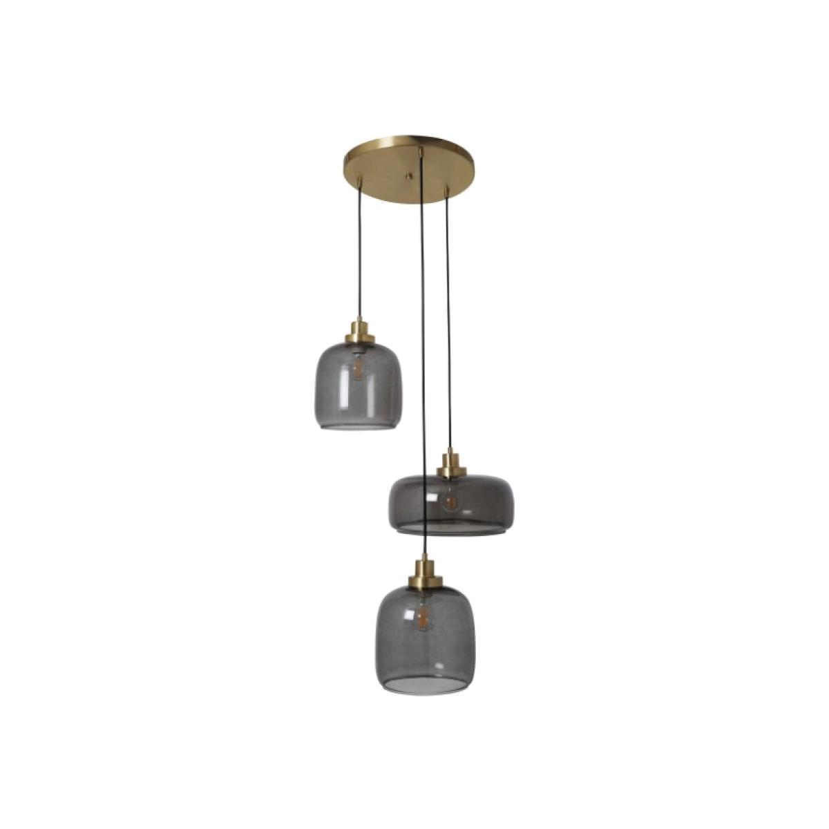 Ruiz 3 Light Antique Gold Ceiling Pendant