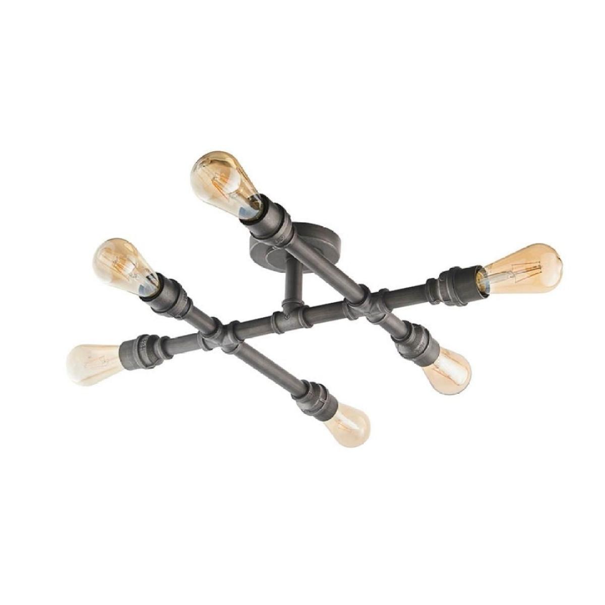 Pipe 6 Light Semi Flush Ceiling Light – image 6