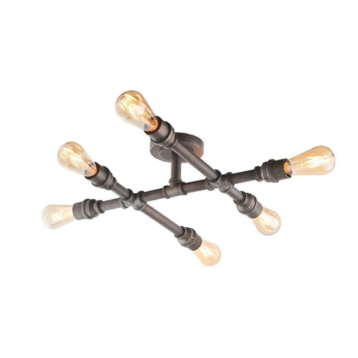 Pipe 6 Light Semi Flush Ceiling Light – image 7