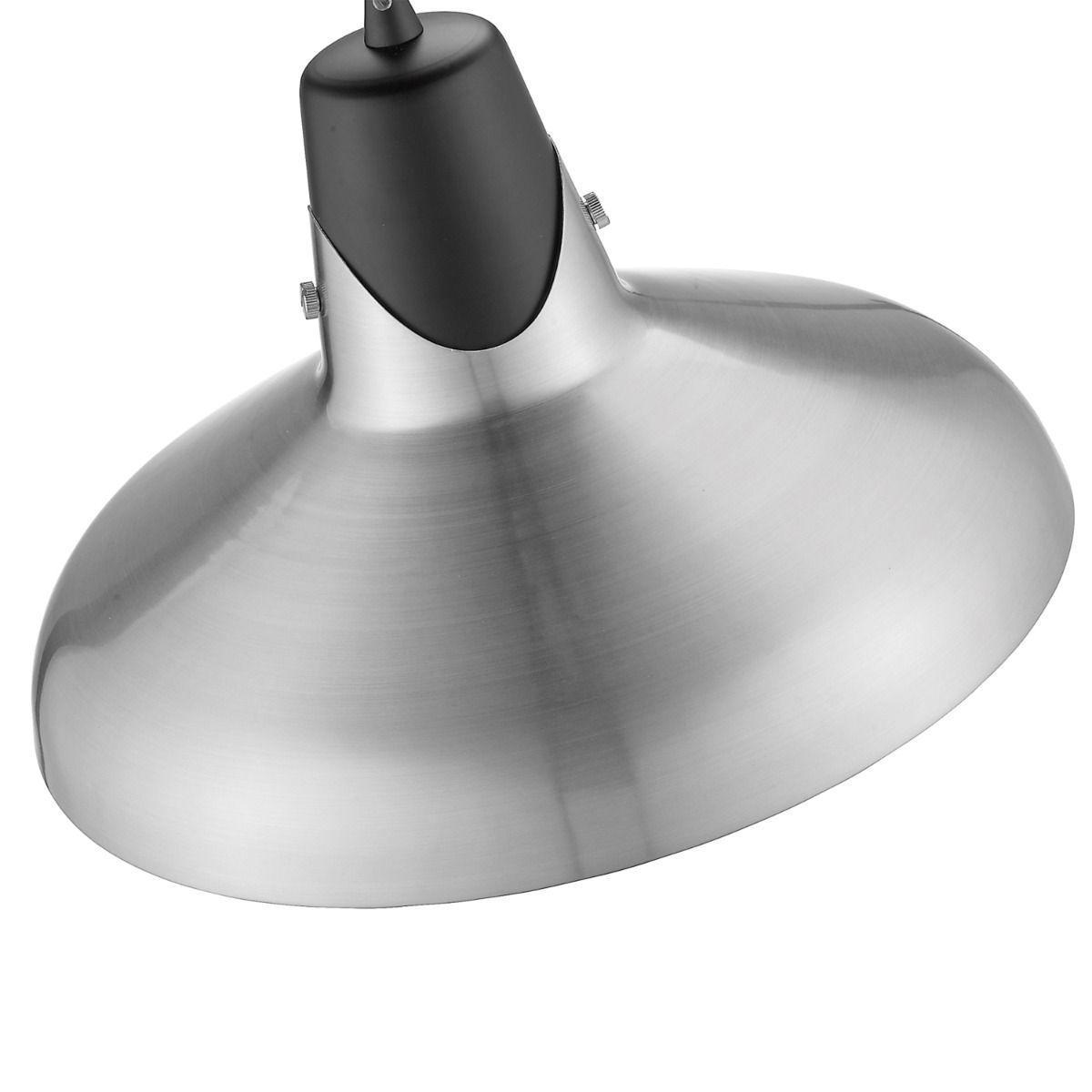 Hesni Satin Nickel & Black Ceiling Pendant – image 2