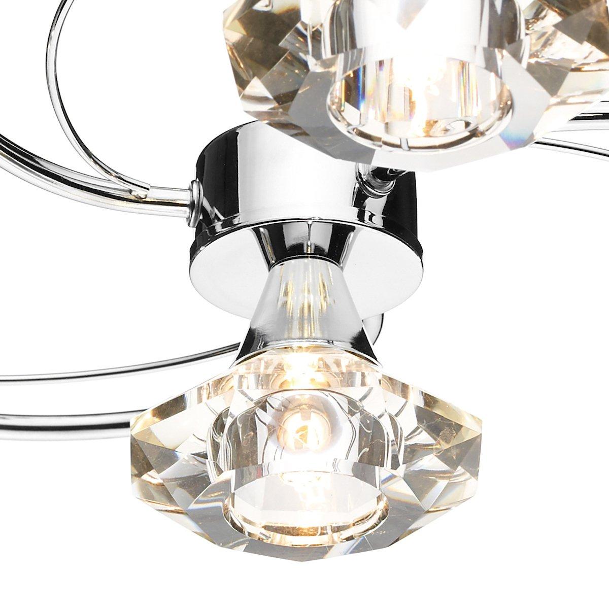 Luther 4 Light Semi-Flush Silver Ceiling Light – image 2