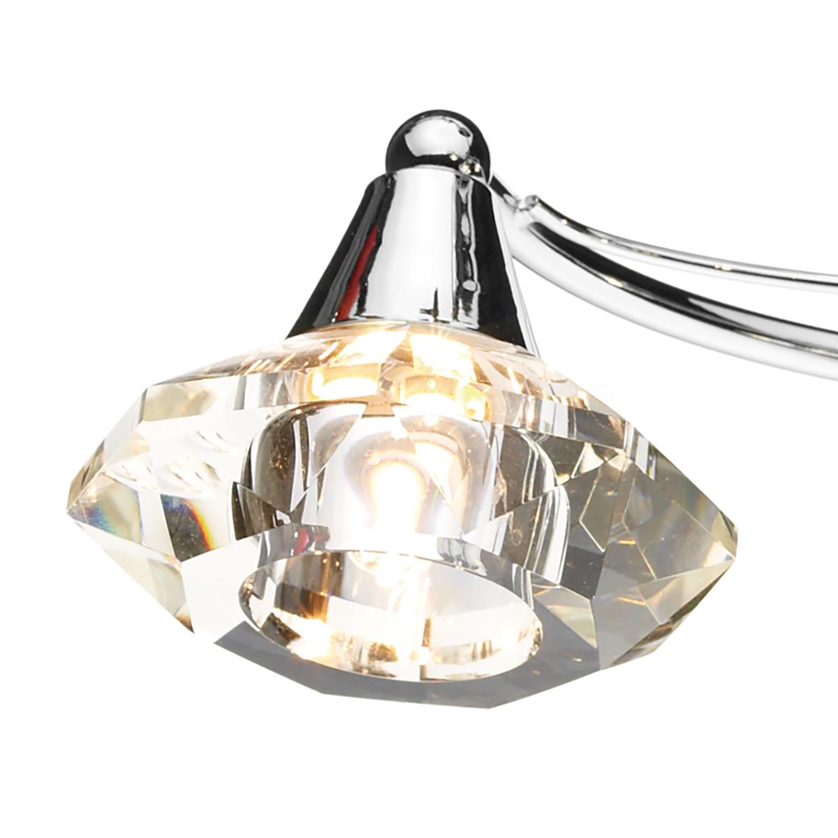 Luther 4 Light Semi-Flush Silver Ceiling Light – image 4