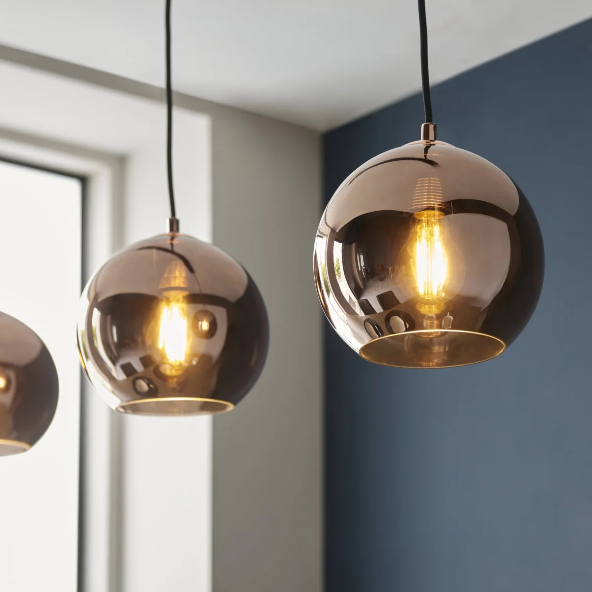 Boli 3 Light Linear Pendant Copper Black – image 3