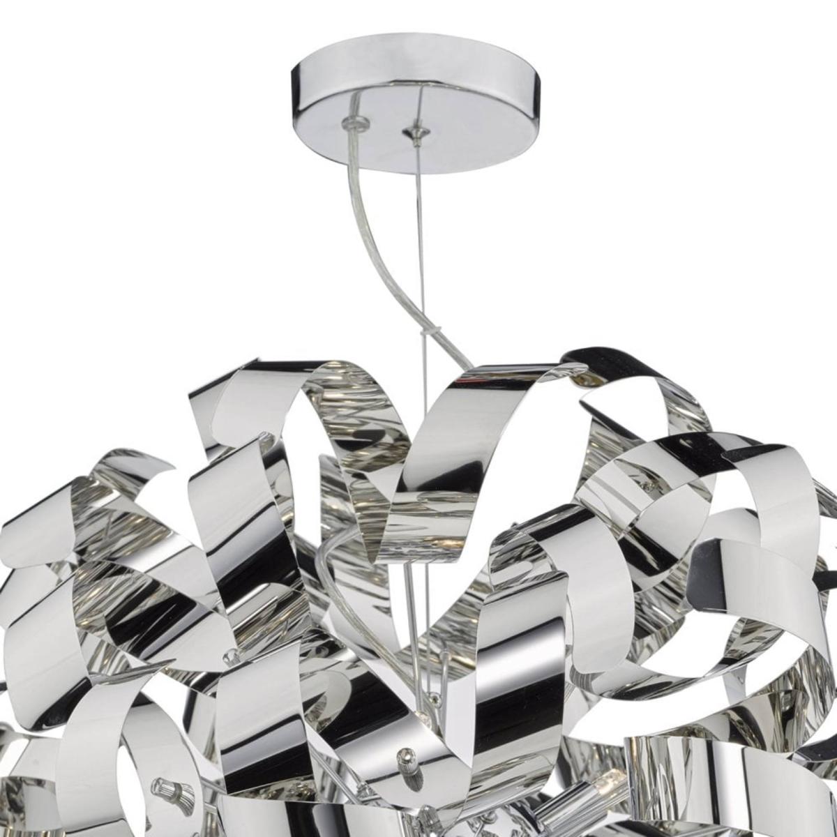 Rawley 9 Light Ceiling Light Polished Chrome – image 2