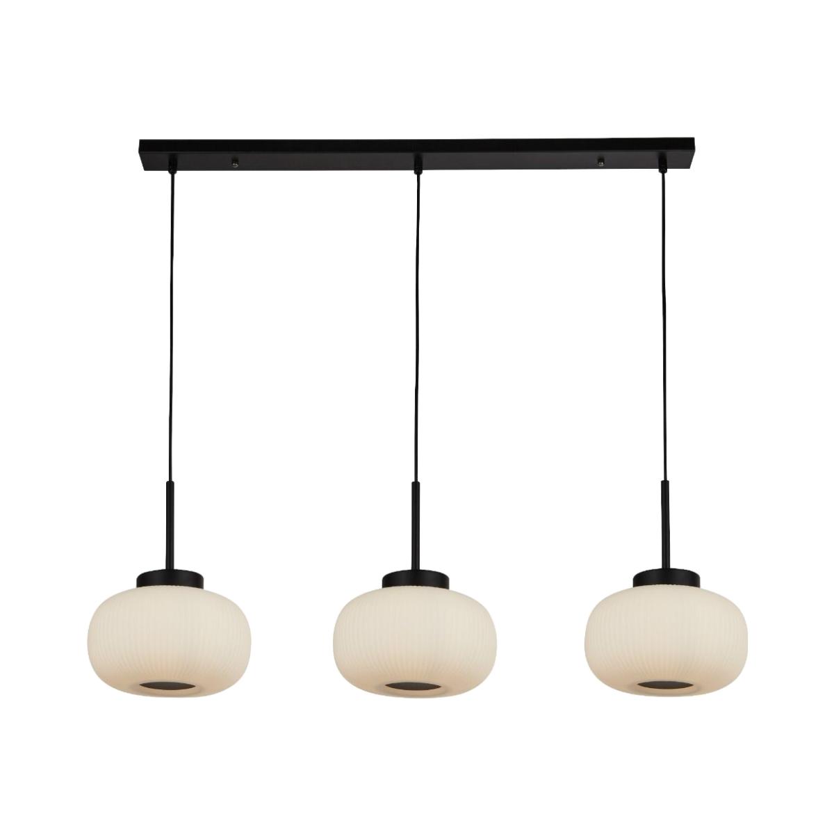 Lumina 3 Light Frosted Glass Bar Pendant Light – image 1