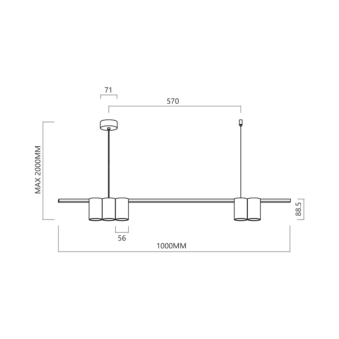 Genesis Black & Gold Pendant Bar – image 4