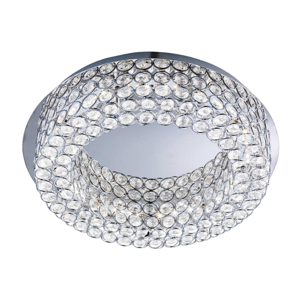 Searchlight LED Flush Ceiling Light Polished Chrome – image 1