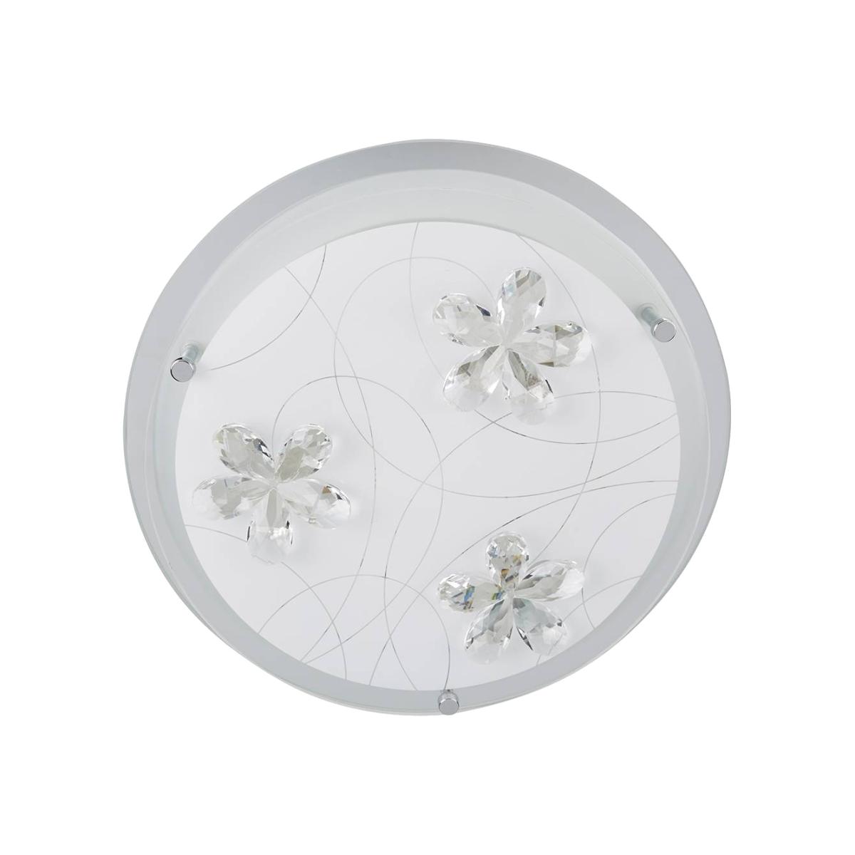 Drew 2 Light Flush Ceiling Light Frosted – image 1