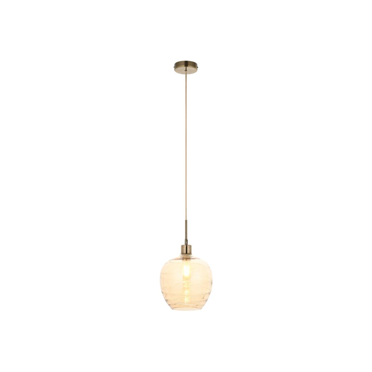 Zula 1-Light Champagne Pendant