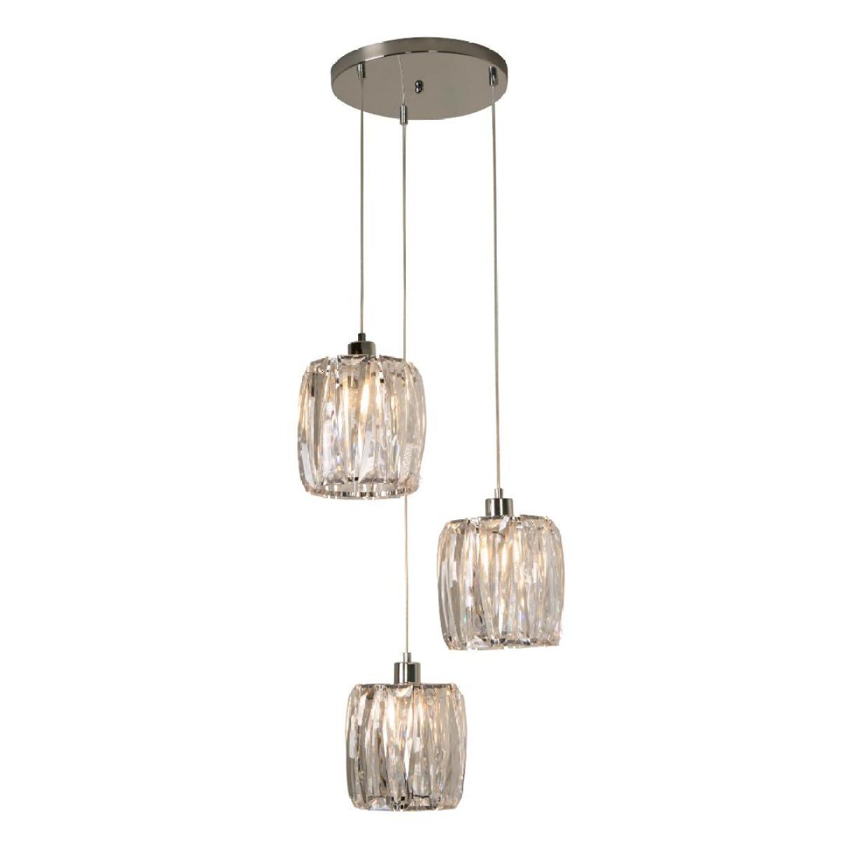 Kiara 3 Light Silver Pendant Ceiling Light – image 4