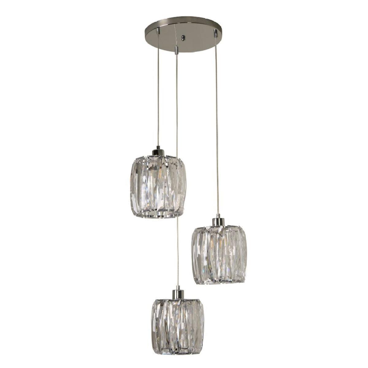 Kiara 3 Light Silver Pendant Ceiling Light – image 5