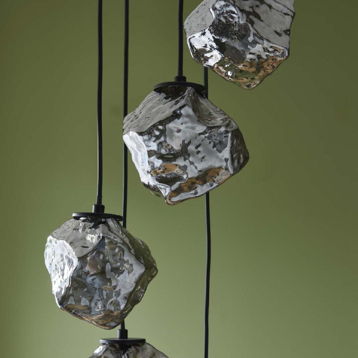 Molten 5 Light Smokey Ceiling Light Pendant – image 7