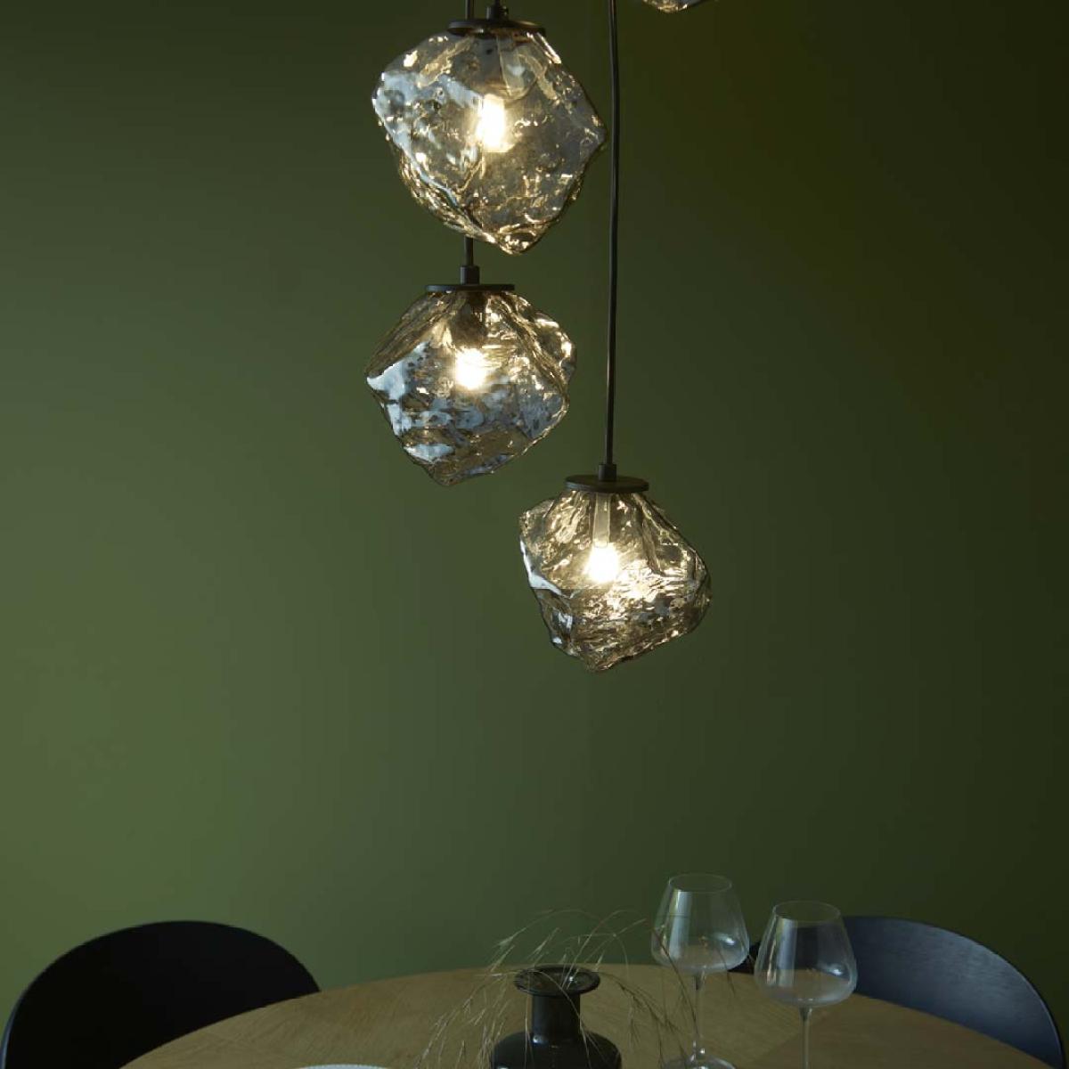 Molten 5 Light Smokey Ceiling Light Pendant – image 8